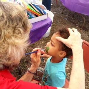 Balloons, face painting